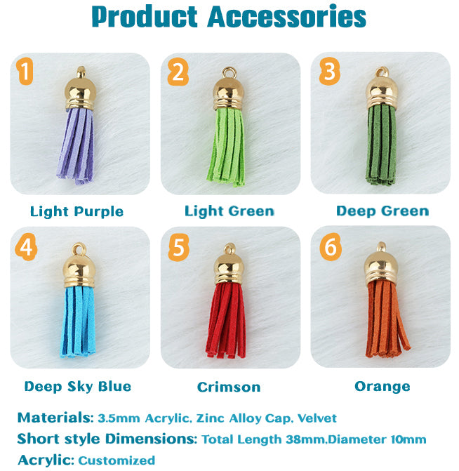 Custom Acrylic Tassel Keychain - Acrymee