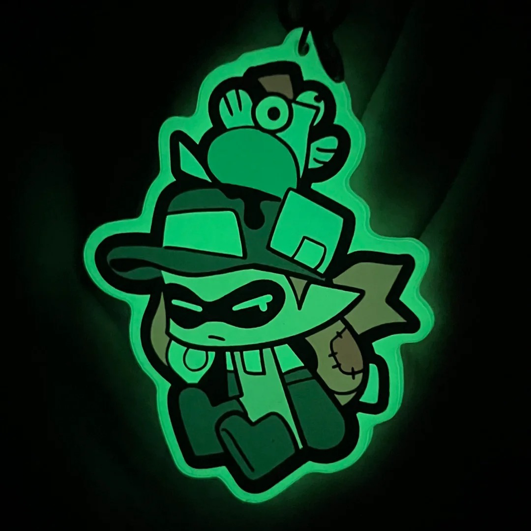 Custom Glow In The Dark Acrylic Keychains