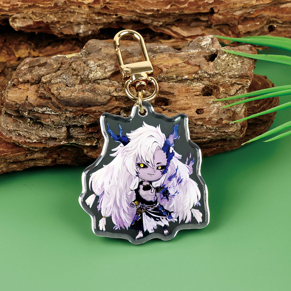 Custom Double Sided Mirror Keychain