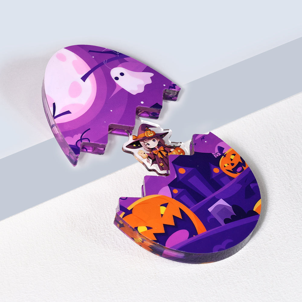 Custom Acrylic Openable Magnet Slide-Out Puzzle Charms