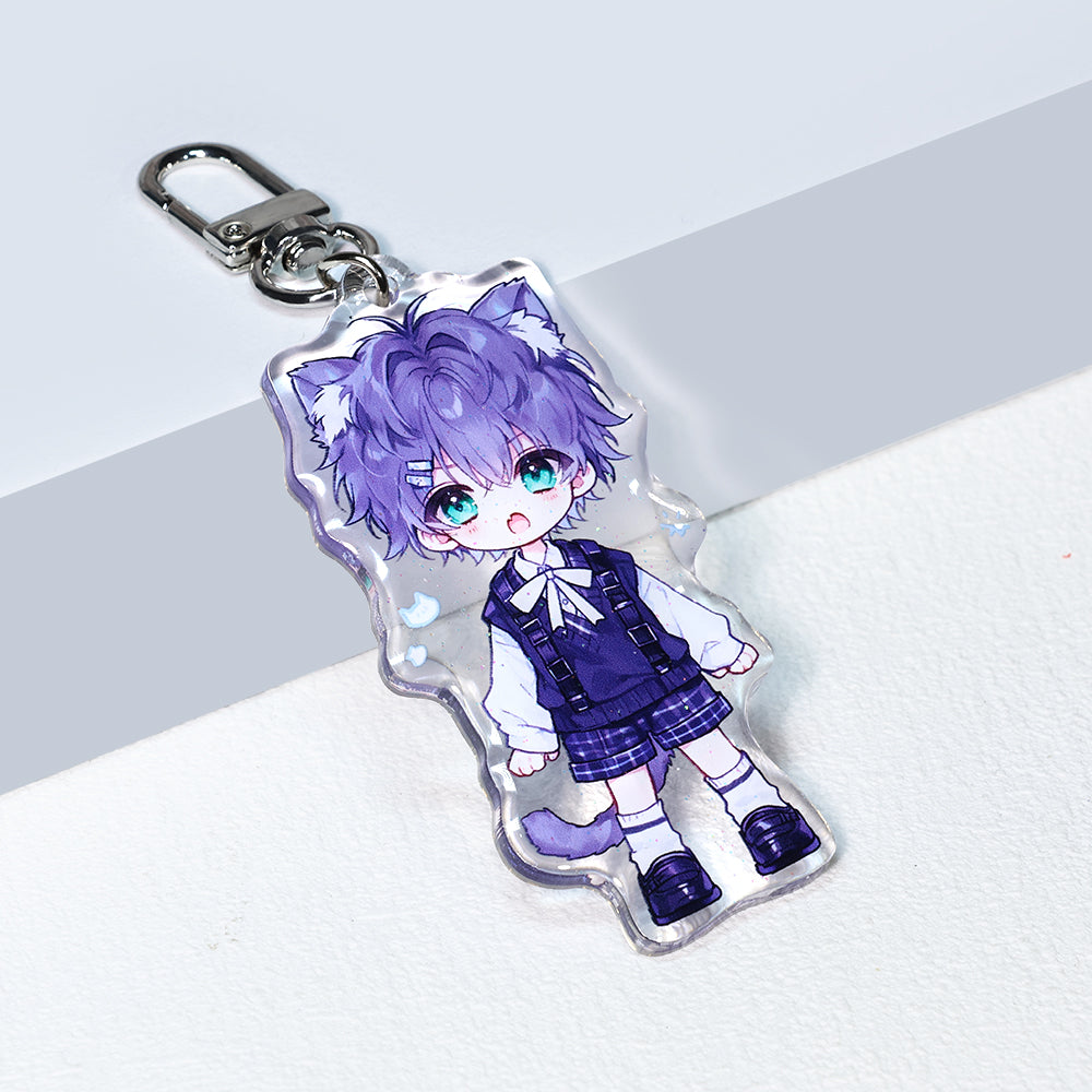 Custom Epoxy Glitter Acrylic Keychain Art Ideas Epoxy Acrylic Charms