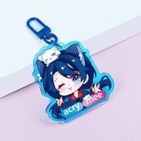 Custom Front Side Rainbow Keychain