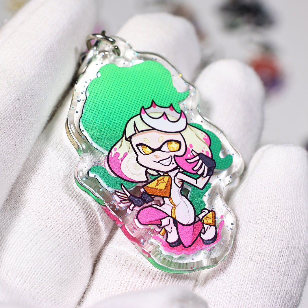Custom Epoxy Glitter Acrylic Keychain Art Ideas Epoxy Acrylic Charms