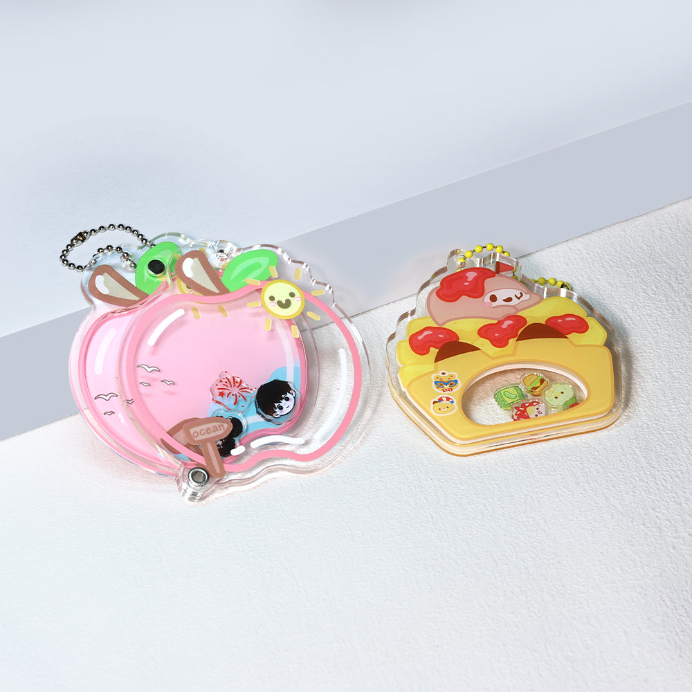 Custom Openable Replaceable Shaker Keychain