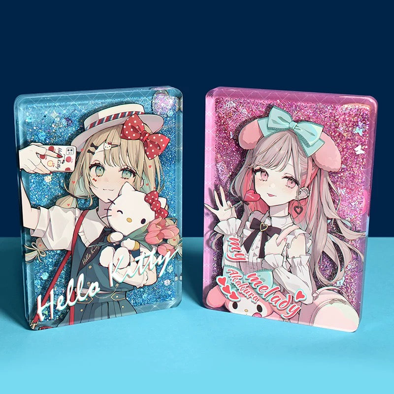 Custom Quicksand Liquid Keychains