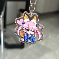 カスタムクリアクリスタルアークアクリルキーホルダー
