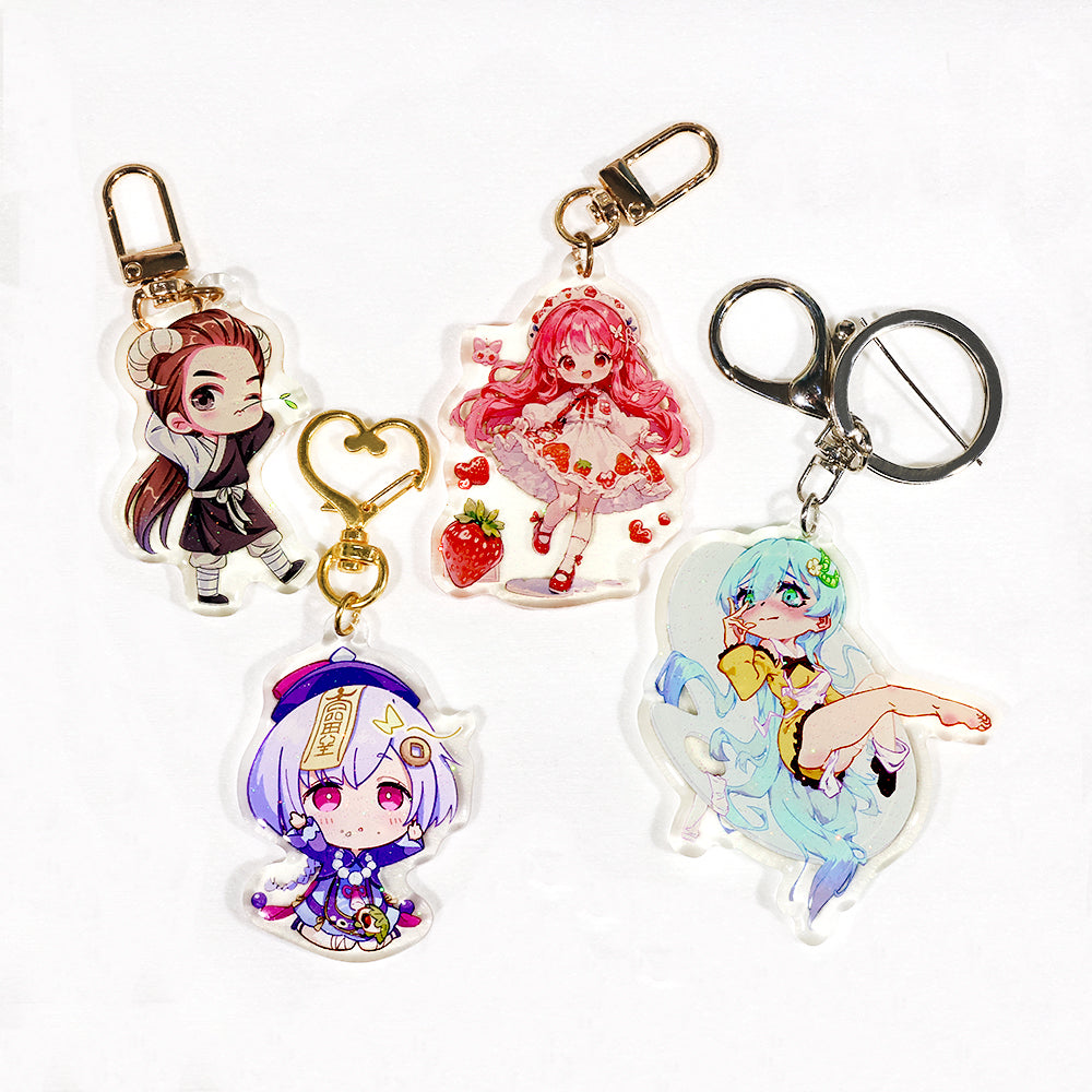 Custom Epoxy Glitter Keychain | Acrymee