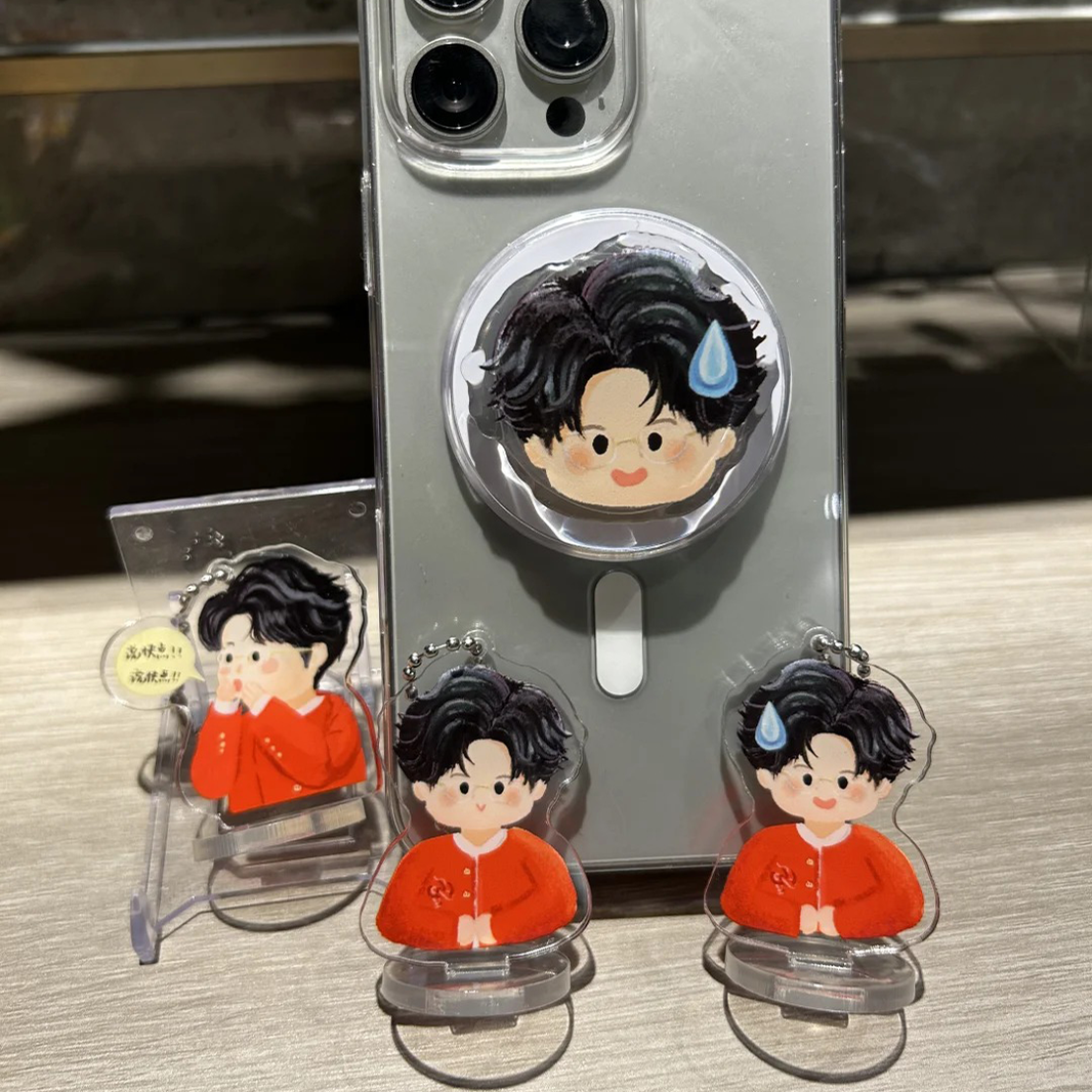 맞춤형 에폭시 아크릴 폰 그립 