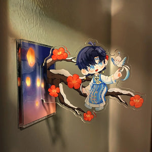 Aimants de réfrigérateur latéraux personnalisés en acrylique