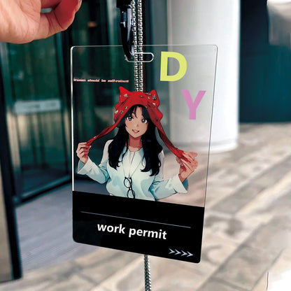 Custom Acrylic Work Card