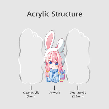 Custom Clear Acrylic Keychain