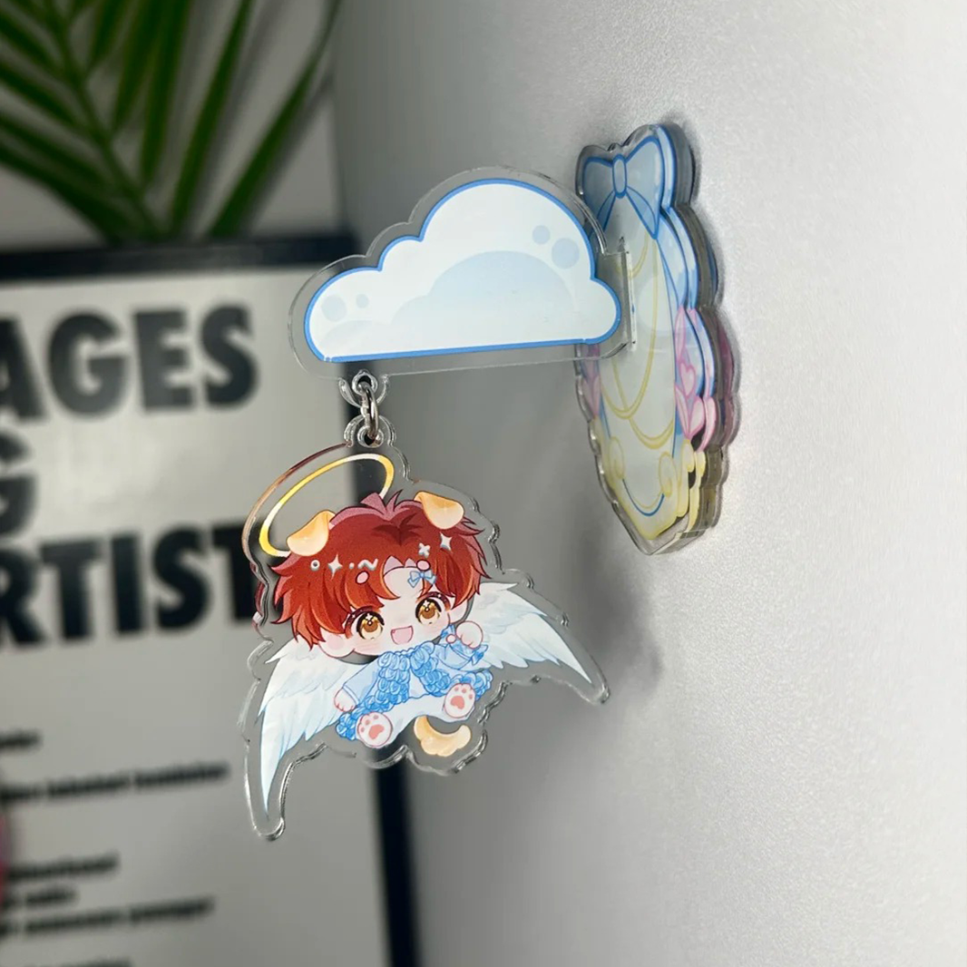 Custom Acrylic Standees Side Fridge Magnets