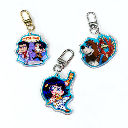 Porte-clés personnalisé en acrylique avec arc-en-ciel et cristal | Accrymee 