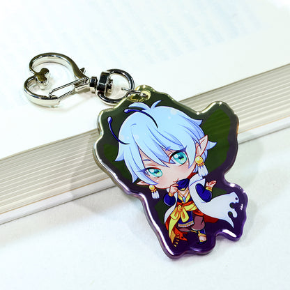 Porte-clés miroir double face personnalisé