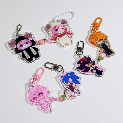 Custom Acrylic Heart Magnetic Keychains | Acrymee