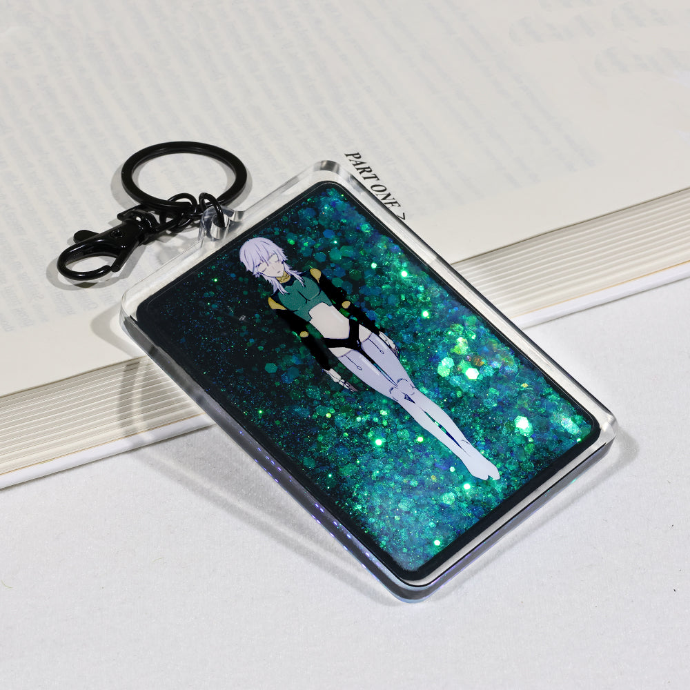 Custom Liquid Quicksand Keychain | Glitter Shaker Acrylic Charm | Acrymee