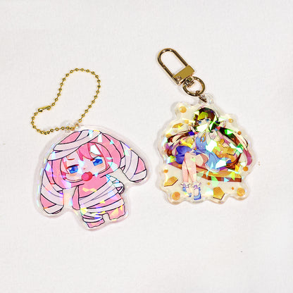 Porte-clés personnalisé en cristal brisé | Acrymee