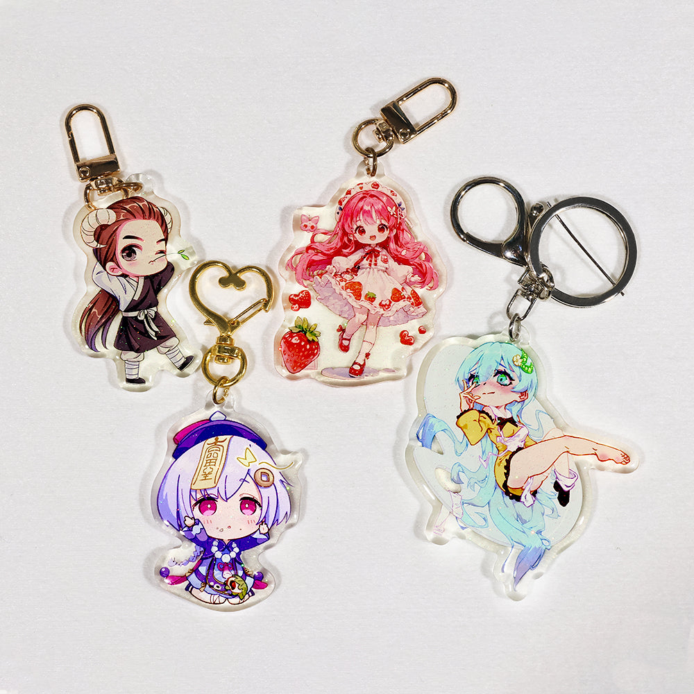 Custom Epoxy Glitter Keychain | Acrymee