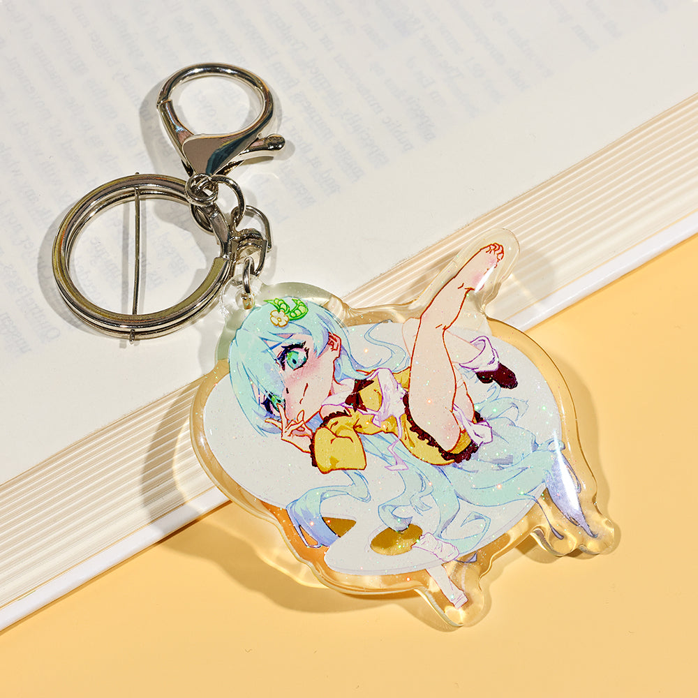 Custom Epoxy Glitter Keychain | Acrymee