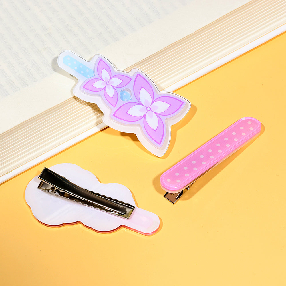 Pince à cheveux acrylique personnalisée