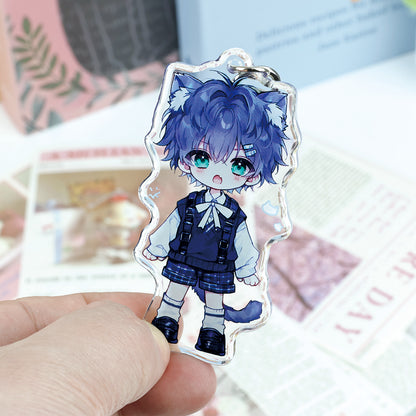 Custom Crystal Arc Acrylic Keychain - Acrymee