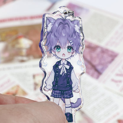 Custom Crystal Arc Acrylic Keychain - Acrymee