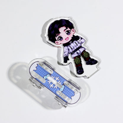 Présentoir en acrylique personnalisé pour skateboard 