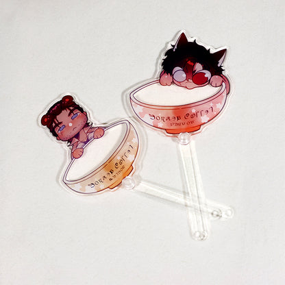 Bâtonnet de support en acrylique personnalisé