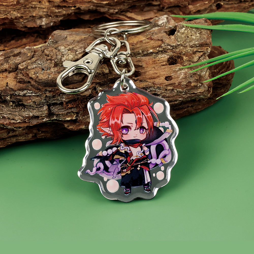Custom Double Sided Mirror Keychain