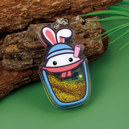 Custom Quicksand Liquid Keychains
