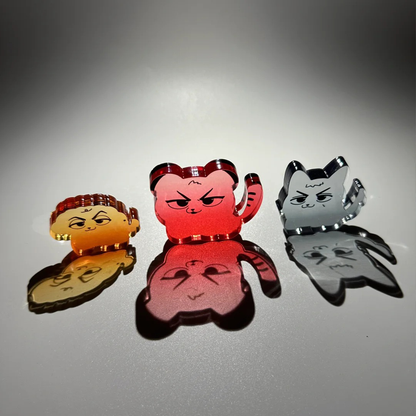 Custom Thick Acrylic Stand No Base First Quarter 2025
