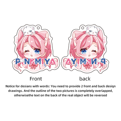 Custom Crystal Acrylic Keychains/Charms - Acrymee