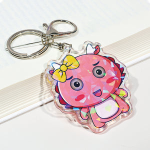 Custom Crystal Arc holo Glass Broken Keychain | Acrymee