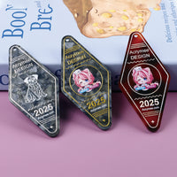 Custom Pearl Acrylic Keychains