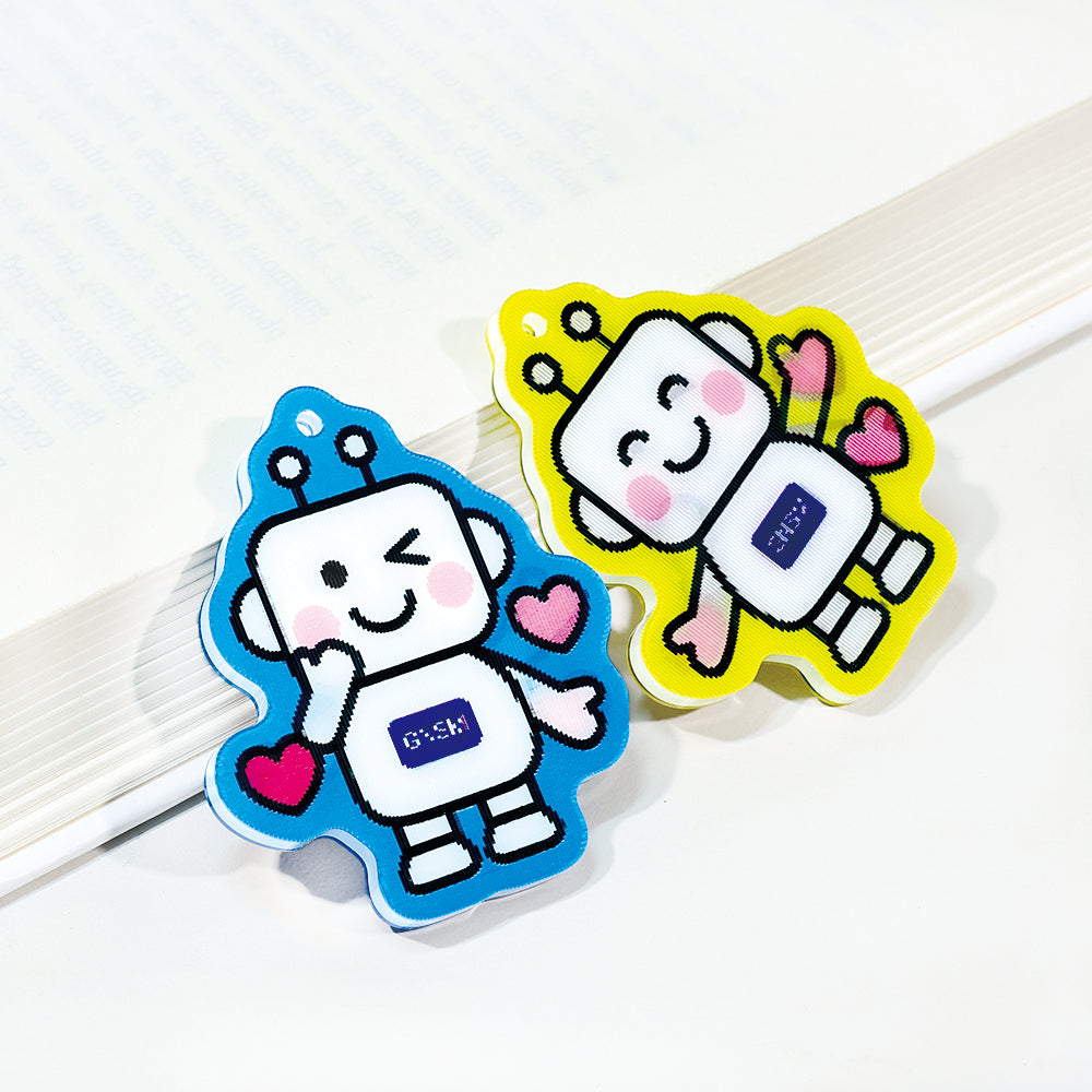 Custom Shaped Lenticular Keychain | 3D Flip & Motion Effect Acrylic Charm | Acrymee