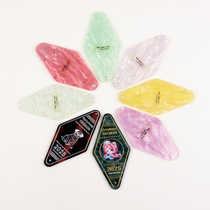 Custom Pearl Acrylic Keychains