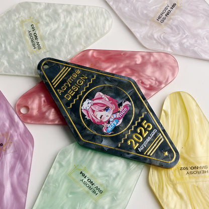 Custom Pearl Acrylic Keychains