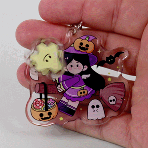 Porte-clés rotatifs personnalisés en acrylique 