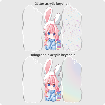 Customized epoxy glass broken keychain - Acrymee