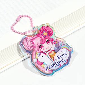 Custom Rainbow Epoxy Resin Keychain| Acrymee