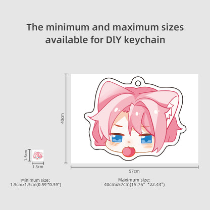 Custom Clear Acrylic Keychain
