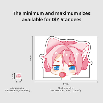 Custom Clear Acrylic Standees