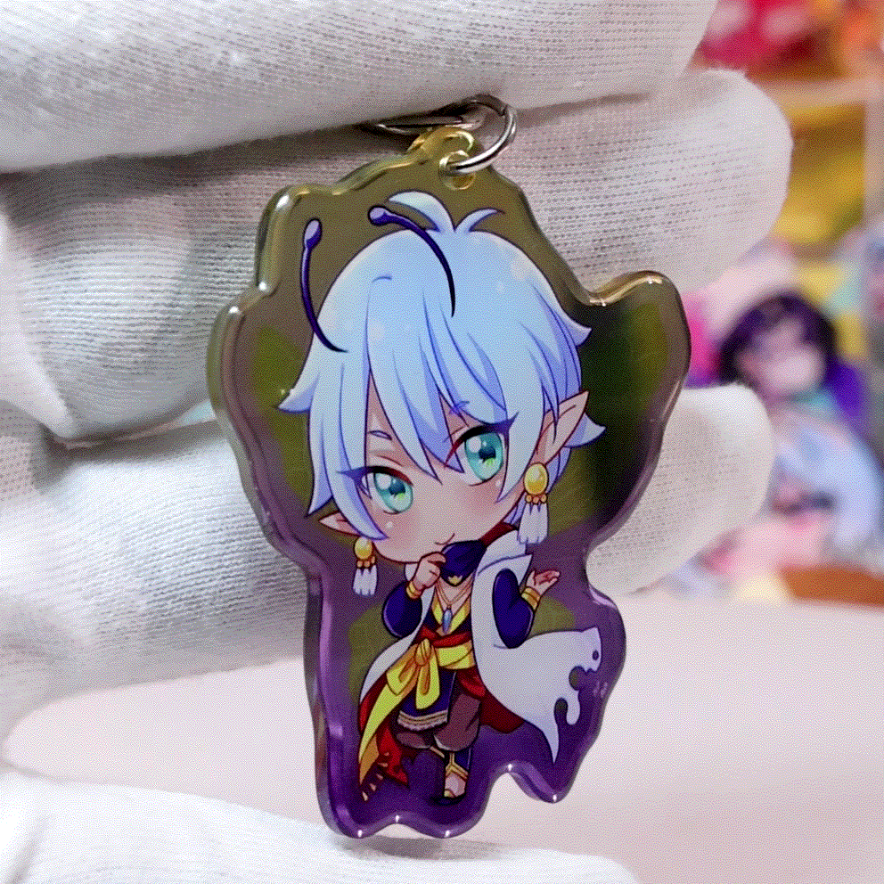 Porte-clés miroir double face personnalisé