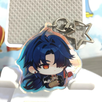 Custom Double Sided Gradient Rainbow Keychain
