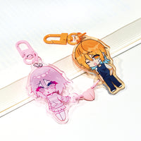 Custom Acrylic Heart Magnetic Keychains | Acrymee