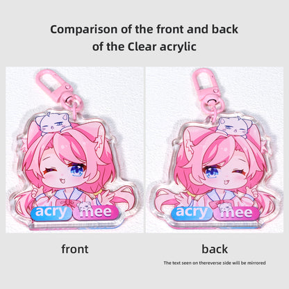 Custom Clear Acrylic Keychain