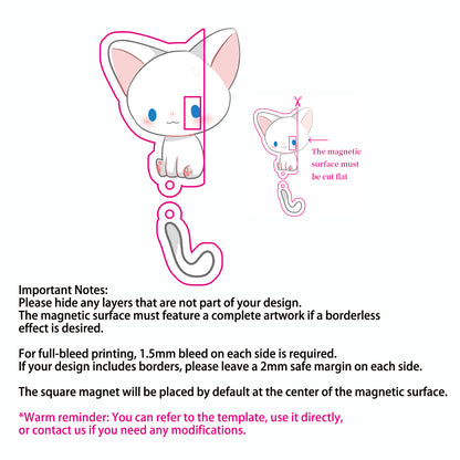 Porte-clés magnétiques personnalisés en acrylique | Acrymee