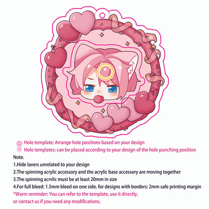 Custom Acrylic Rotating Standees First Quarter 2025
