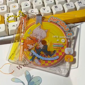 Porte-clés CD en acrylique personnalisé | Breloque personnalisée avec pochette d'album