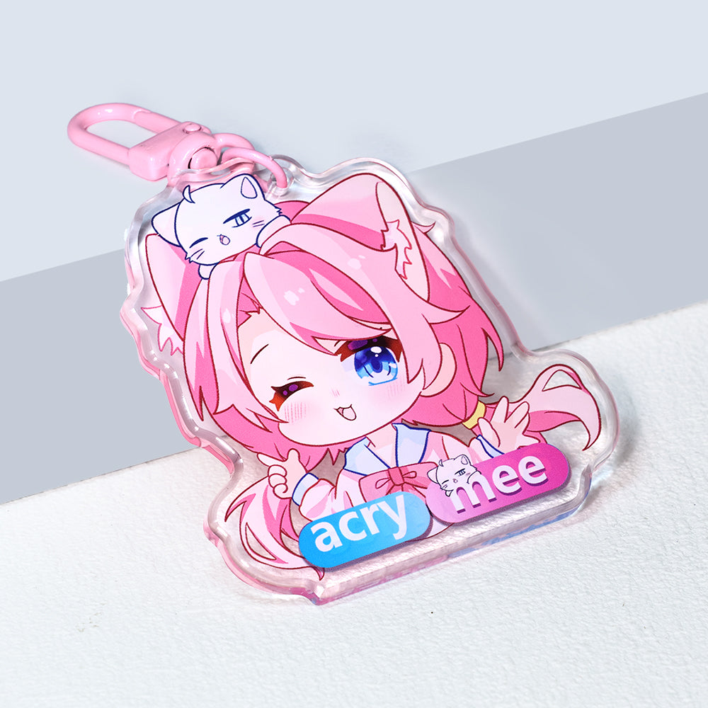 Custom double sided crystal keychains